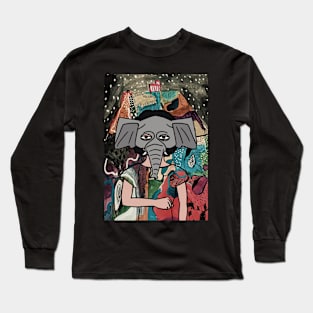 Enchanting FemaleMask NFT with AnimalEye Color and LightItem - Explore the World of Mystery Night Long Sleeve T-Shirt